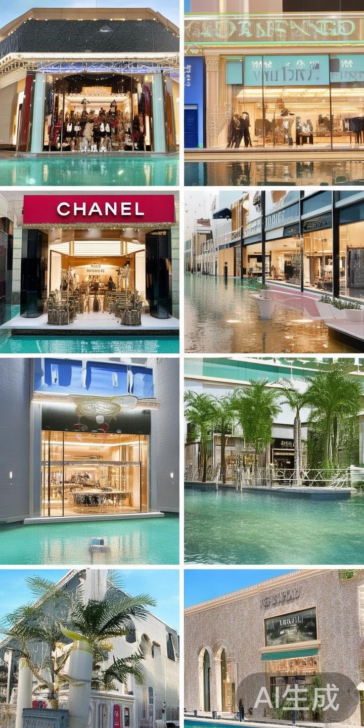 澳门威尼斯度假区汇聚了许多国际一线品牌的旗舰店，如